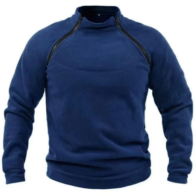 Mens Tactical Outdoor Polar Fleece Jacket Hunting Clothes Warm Zipper Pullover Man Windproof Coat Thermal Hiking Camping Sweater 250207
