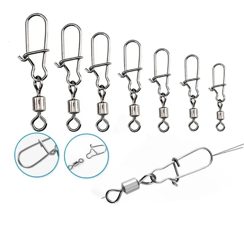 American Style Swivel Enhanced Pin Eight Shaped Ring Connector Quick 8-shaped Swivel Ring Sub Pin Connection Fishing Gear Access 250207