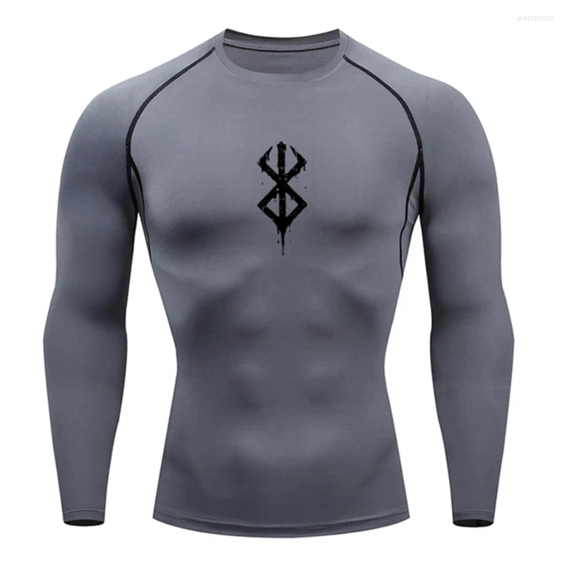 Men's T Shirts 2025/Men's T-Shirt Compression Shirt Sun Protection Long Sleeve Second Skin Breathable Rash Guard Sportswear Bodybuilding Top