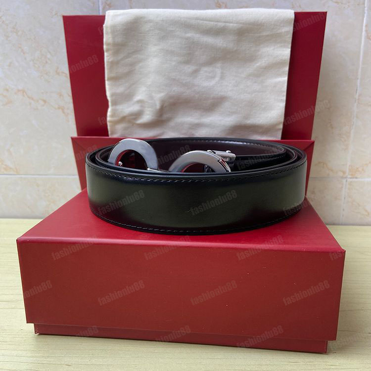 Classic mens belt leather designer belts for men designer ceinture luxe adjustable smooth buckle luxury womens belt black cool ornament man waistband