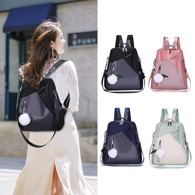 Womens shoulder bag new Korean version crossbody womens bag Oxford cloth large capacity casual shoulder bag womens bag