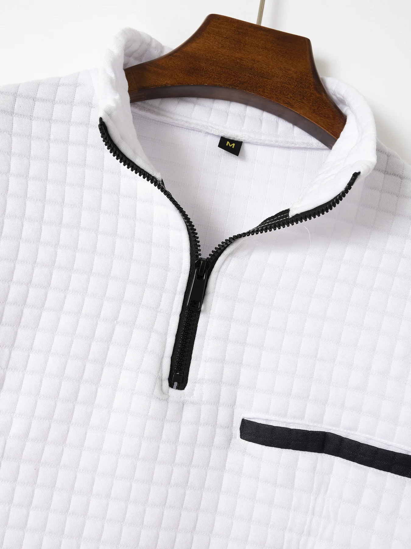 style Spring And Autumn Mens Casual Fashion Checkered POLO Shirt Trend arm Zipper Fitness polo 250207
