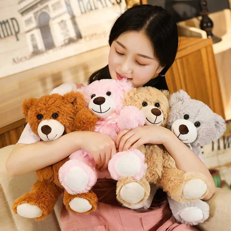 New Hot Lovely Teddy Plush Toys ffed Cute Bear Doll Boys Girls Vntines Kids Baby Christmas Gift Y250208 Y260128