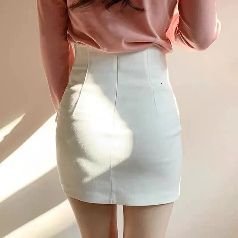 Clothing High Waist Womens Skirt Mini Skirts For Women White Wrap Tight Short Aesthetic Offer Premium Modest Trend V 250208Z