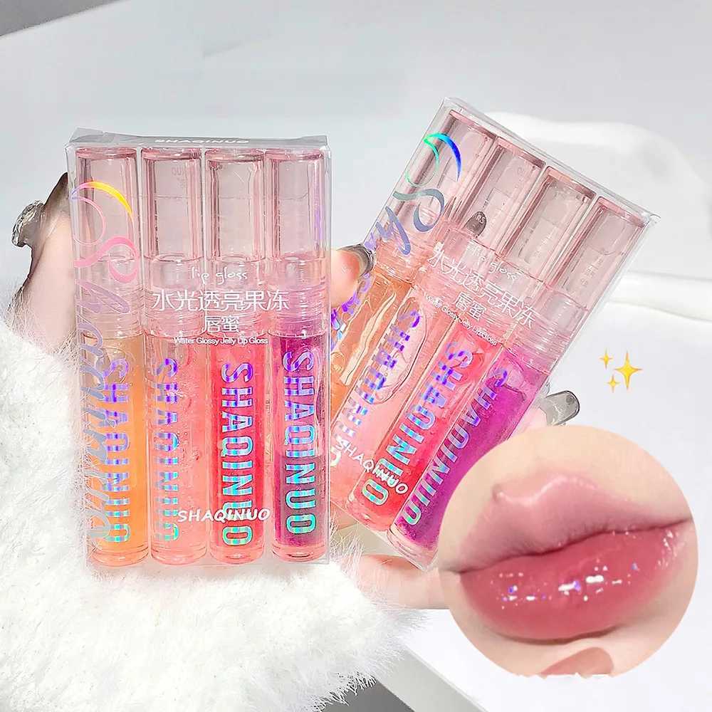 Shaqinuo 4 PC Specchio D'acqua Specchio Lucido Gloss Labbro Idrata Le Labbra Lu…