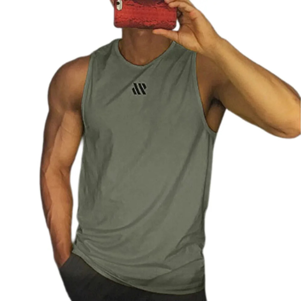 Summer Sports Vest Male Gym Running TShirt Sleeveless Shirt Tank Tops Boy Fitness Basketball Top Tee Breathable Undershirt 250207