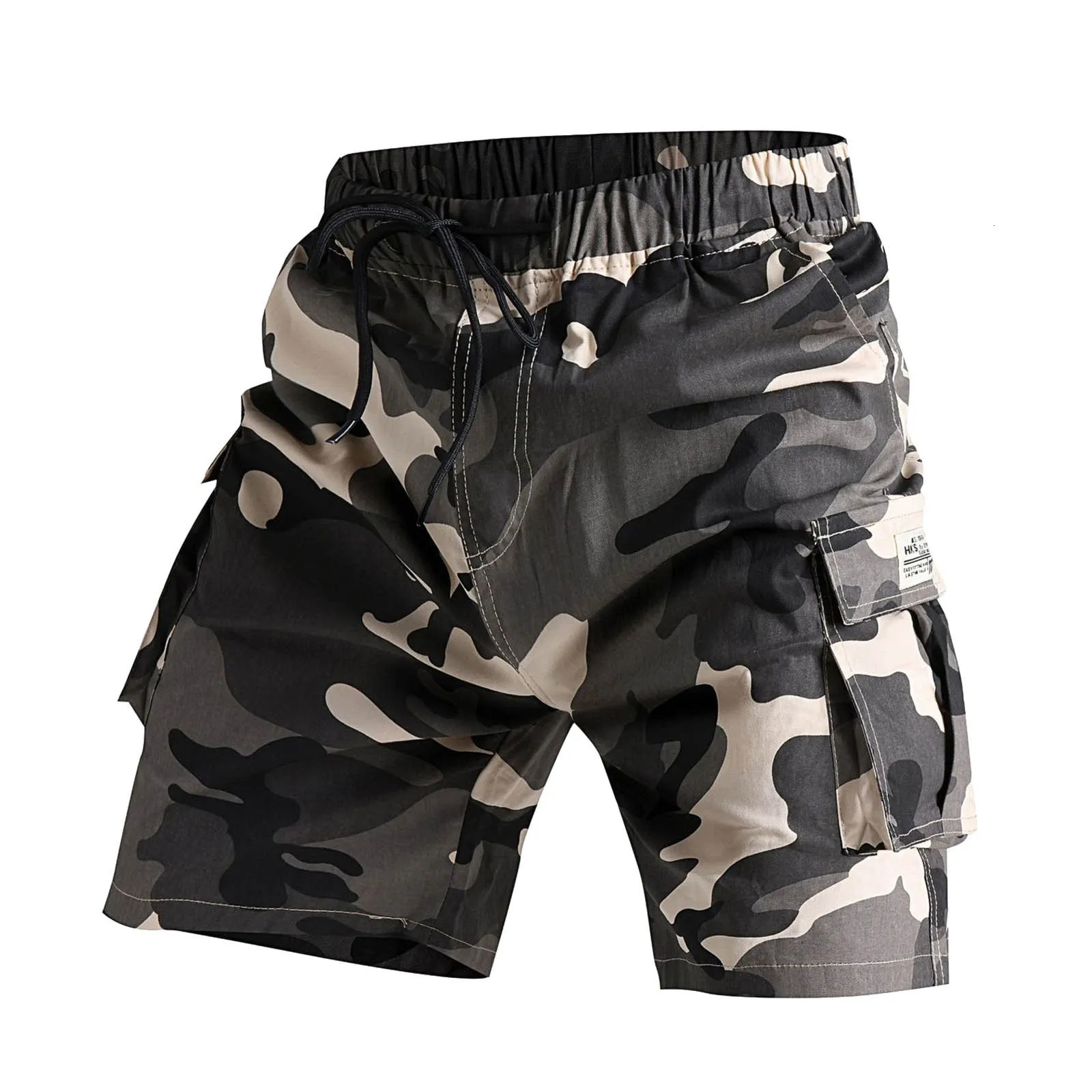 Mens Drawstring Plus Size Summer Camo European American MENS Printed Fashion Boyshort Sexy Swimwear Men Swimming Shorts 250208Z