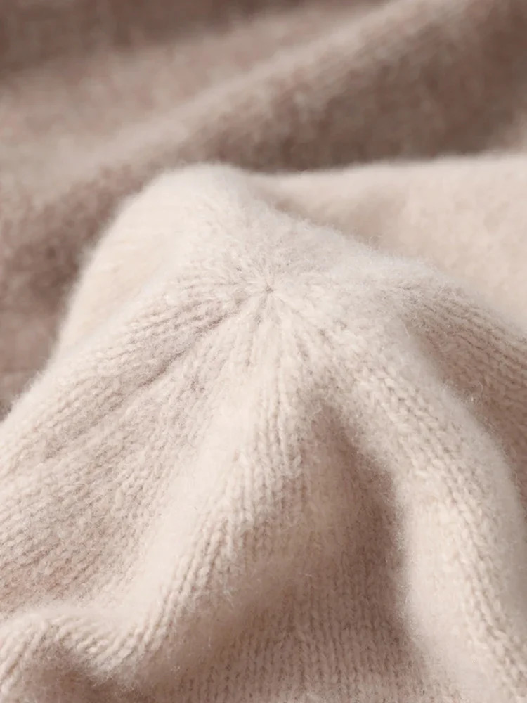 100% Wool Knit Caps Fashion Double Layer Hem Deco Unisex Beanies Pure Wool Warm Hat Soft Cozy Spring Outdoor Casual 250221