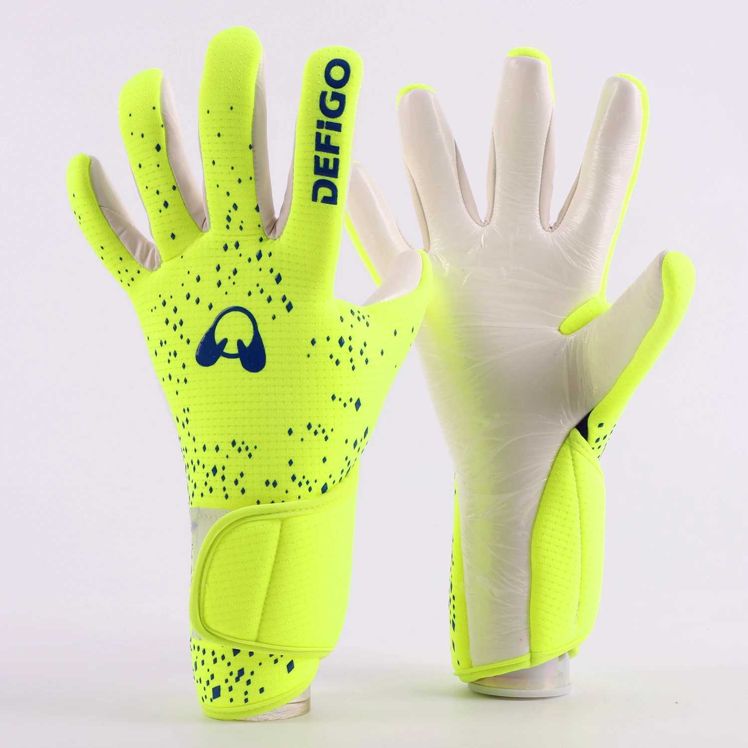 Thicken Latex Goalkeeper Gloves Mens Womens kids Soccer Football Profional Match Training Goal Keeper Anti-slip Goalie Gloves W250208