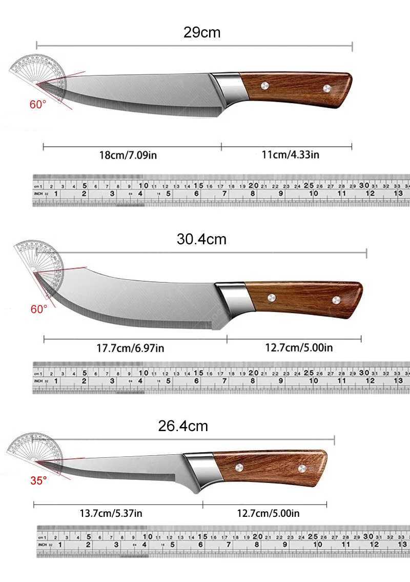 Japanese kitchen knife meat cutting knife meat cutting knife bone razor pork blade W250208