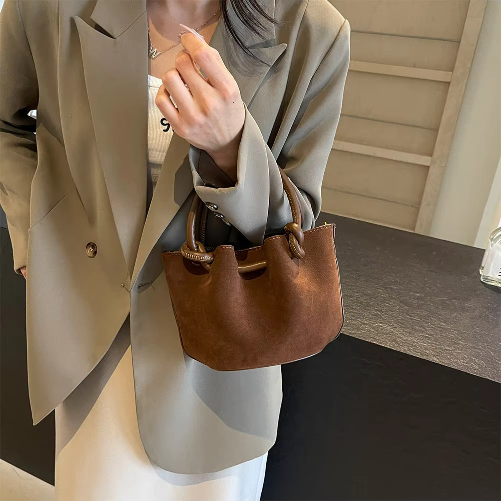 New Retro Top Handle PU Leather Designer Crossbody Women's Handbag Shoulder Bag