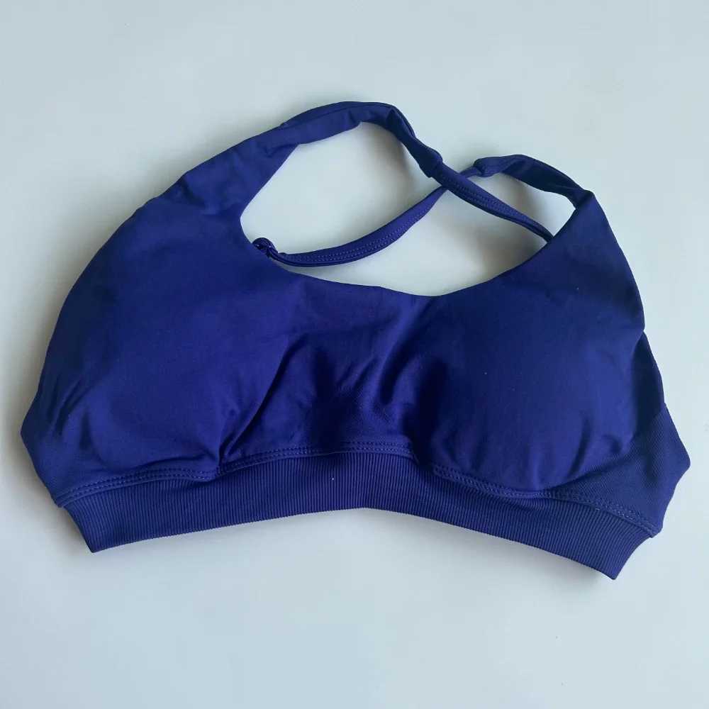 Yoga Outfit Impact Asymmetric Sports Bra For Women One Shoulder Padded Top Hollow Out Sexy Open back Workout GYM Tops H250207