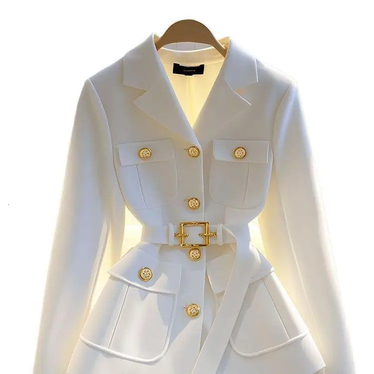 Womens Suit Jacket 2025 Spring Autumn High-End Temperament Ladies Blazer Coat Korean Version Fashion Versatile Lady Outerwear 250208