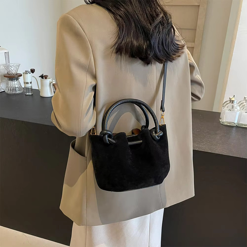 New Retro Top Handle PU Leather Designer Crossbody Women's Handbag Shoulder Bag