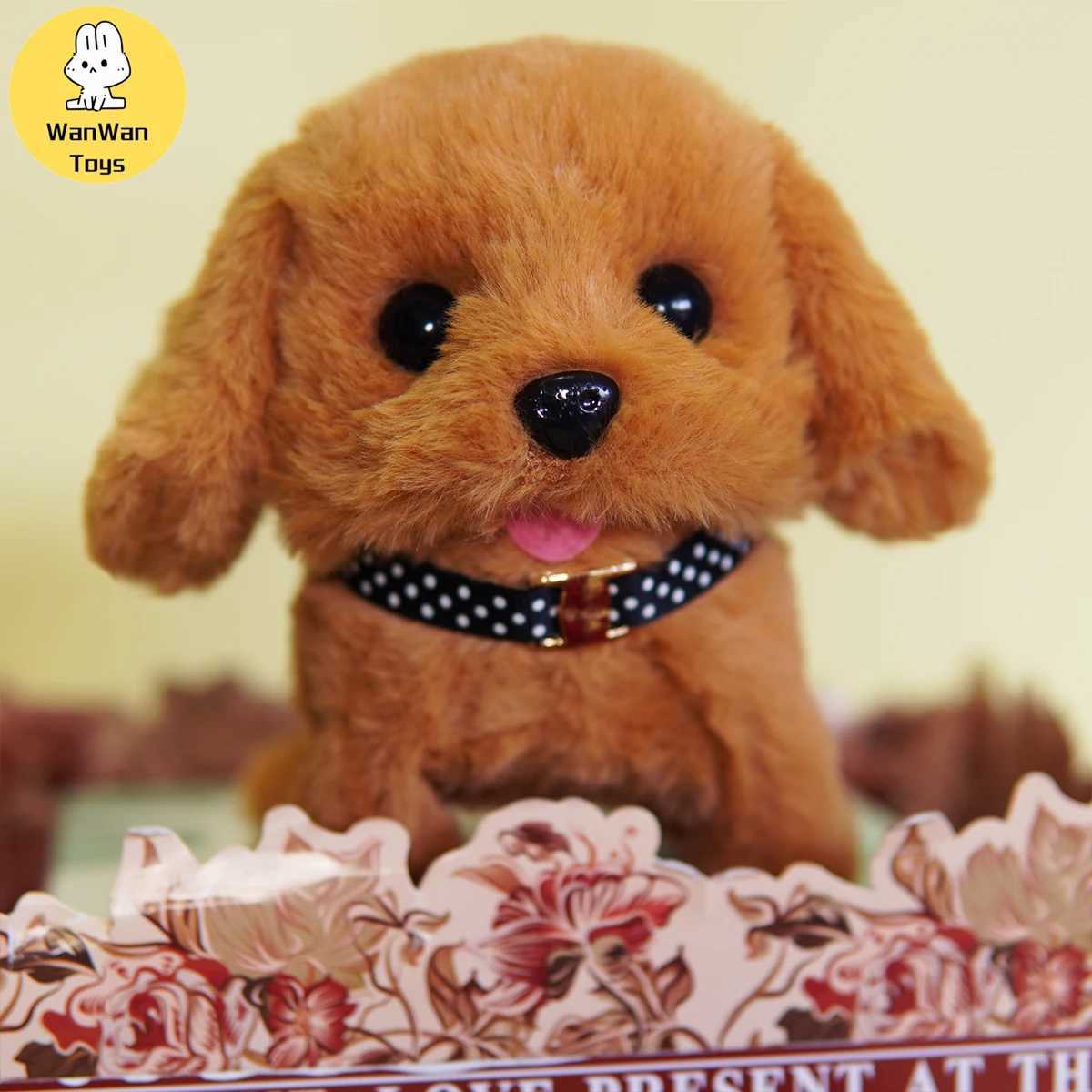Electric plush toy pet puppy children men and women birthday holiday gifts cute teddy dog hot sale Free shipping