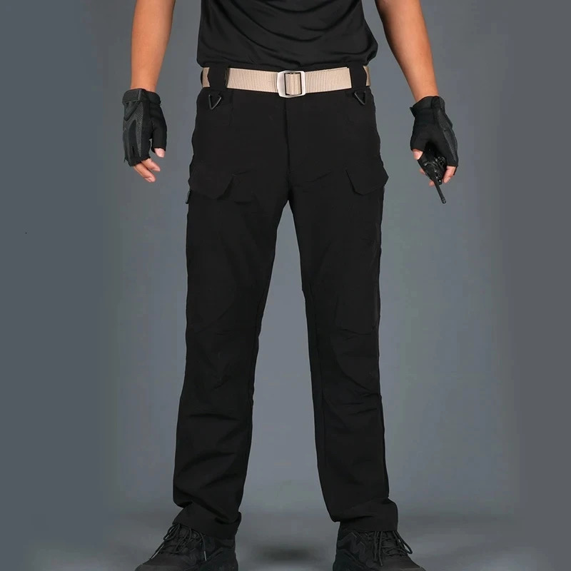 Quick drying pants for mens tactical ultrathin breathable military fan training outdoor work 250207