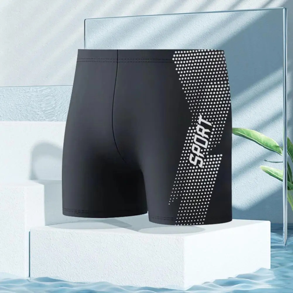 Mens swimming rod quick drying soft elastic high waist thin plus size breathable slim printed spring shower shorts 250208Z