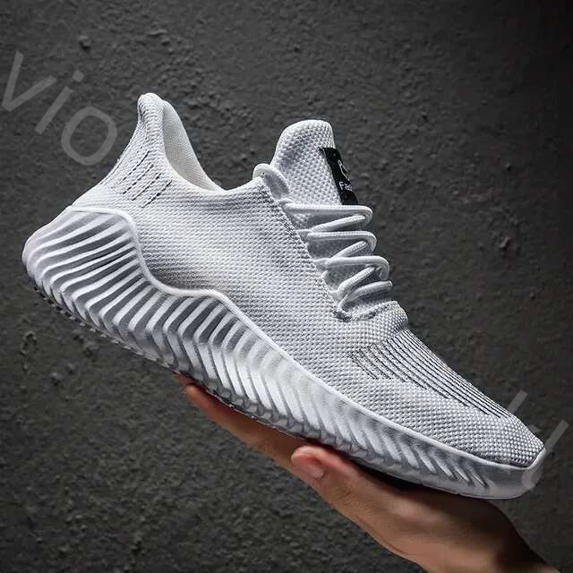 Men Shoes White Sneakers Outdoor Breathable Mesh Men Running Shoes Lightweight Tennis Shoes For Men 668