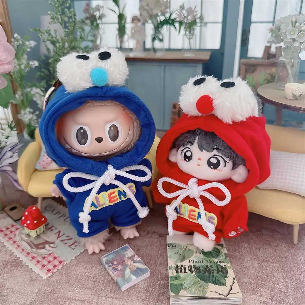 15cm DollS Clothes Outfit Accessories For Korea K Exo Labubu Idol Dolls 10cm cotton doll crling clothes pull-up Clothing Free shipping