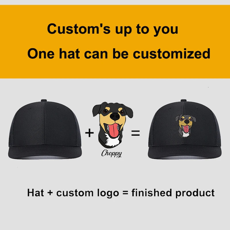 Custom Embroidery Baseball Cap Summer Breakable Net Blank Truck Caps Mens Women Text Letter richardson hats custom 250207