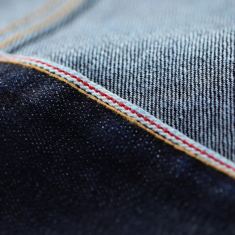 Casual Classic Selvedge Denim Jacket For Men Amekaji Vintage Black Solid Color Mens Coat 250207