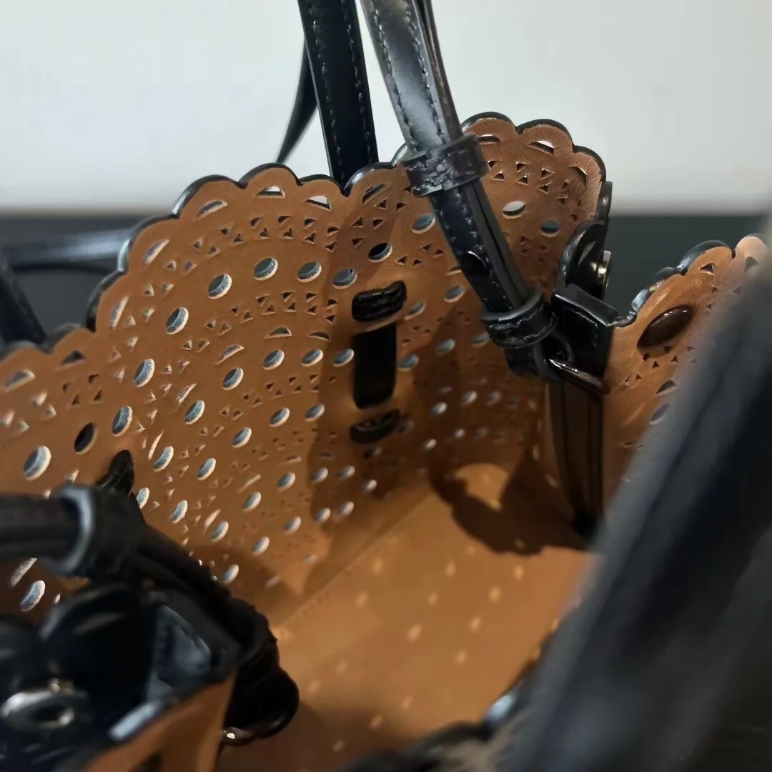 Bag Hand Rubbed Pattern Cowhide Handbag, Summer New Model, Laser Hollowed Out Niche Design, Crossbody Bag, Genuine Leather Women's Bag