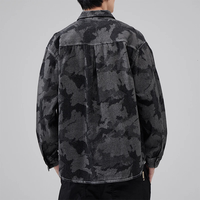 Japanese Style Mens Denim Jacket Autumn Casual Wear Fashionable Retro Cowboy Coat 250207