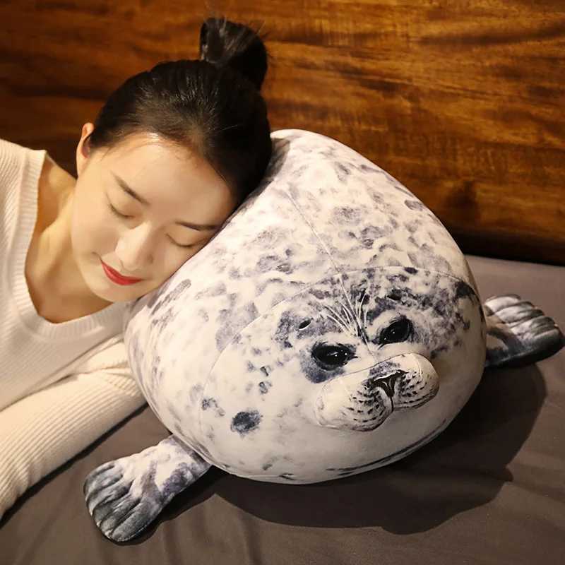 20-60cm Foca Gorda Seal Plush Toy Soft Stuffed Animal Guatona Peluche Kaii Sea Lion Doll Decor Kids Gifts Free shipping