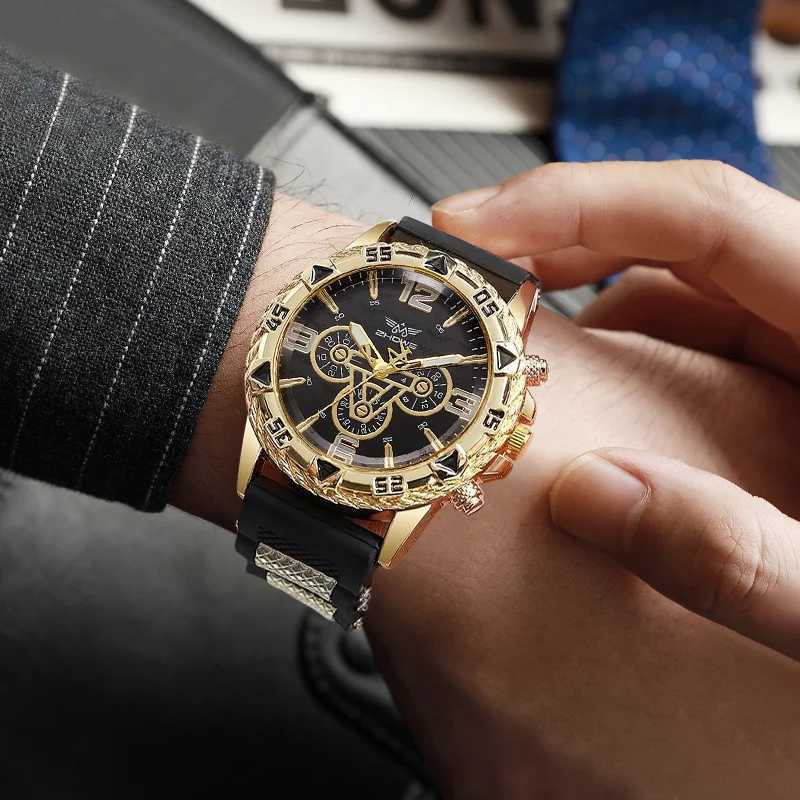 1pc Mens Casual Watch Fashion Silicone Sports Quartz Watch as Boyfriends Birthday Gift Z250207