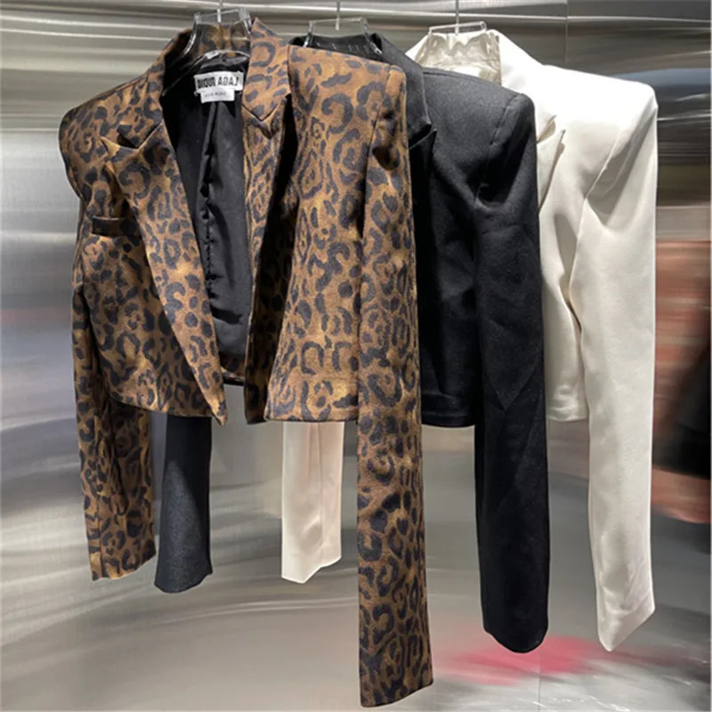 Get Spring Womens Jacket Autumn Leopard print Long sleeved Short sleeved Womens Jacket 250207