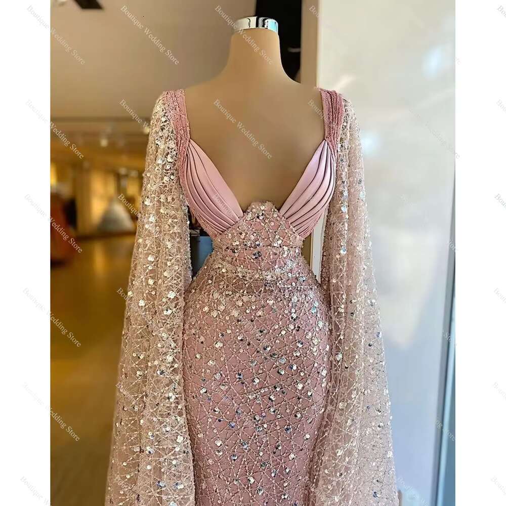 Beads Sequin Evening Chic Sweetheart Sleeveless Cap Ball Gowns Fashion Floor Length Straight Party Dresses