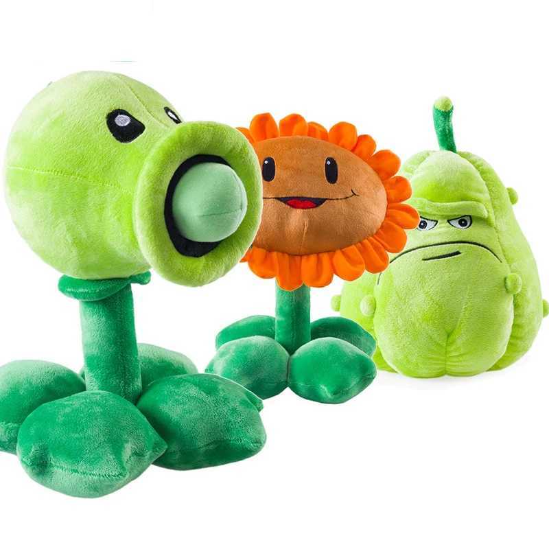 30cm Plants vs Zbies Peashooter Squash Suower PVZ Plush Soft ffed Toys Doll for Children Kids Gifts Y250208 Y260128