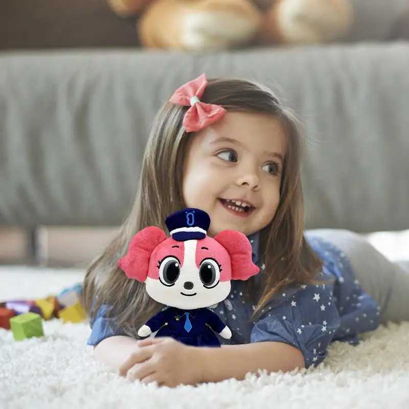 Anime Sheriff Labrador Dog Plush Toy Securi Sergeant Labrador Wolf Dog Doll Boys Girls Soft Stuffed Toys Children Gift Z250208