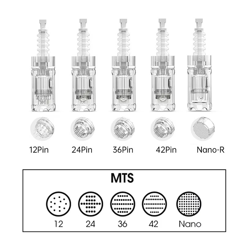 Dr Pen Ultima A10 Replaceable Microneedle Cartridge - Derma Precision Tool with Multiple Pin Options Needles (Nano 12/24/36/42)