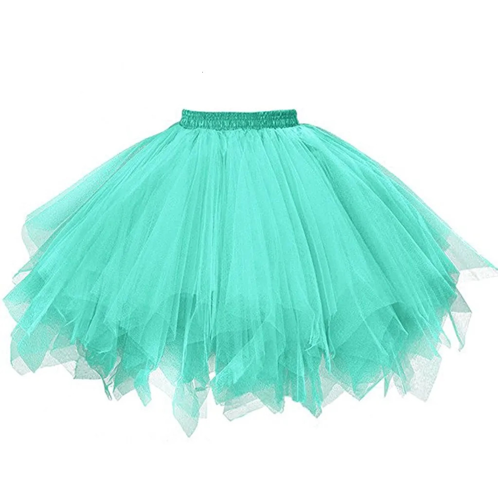 Womens Vintage Tulle Skirt Short Tit Mini Skirts Adult Dance Ballet Dancewear Petticoat Party Costume Ball Gown 250208Z