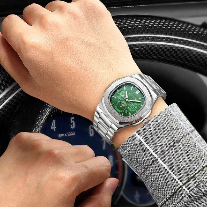 CURDDEN Big Brand Watches For Men Fashion Casual Alloy Band Date Quartz Vintage Watch Golden Montres de Marque de Luxe Z250207