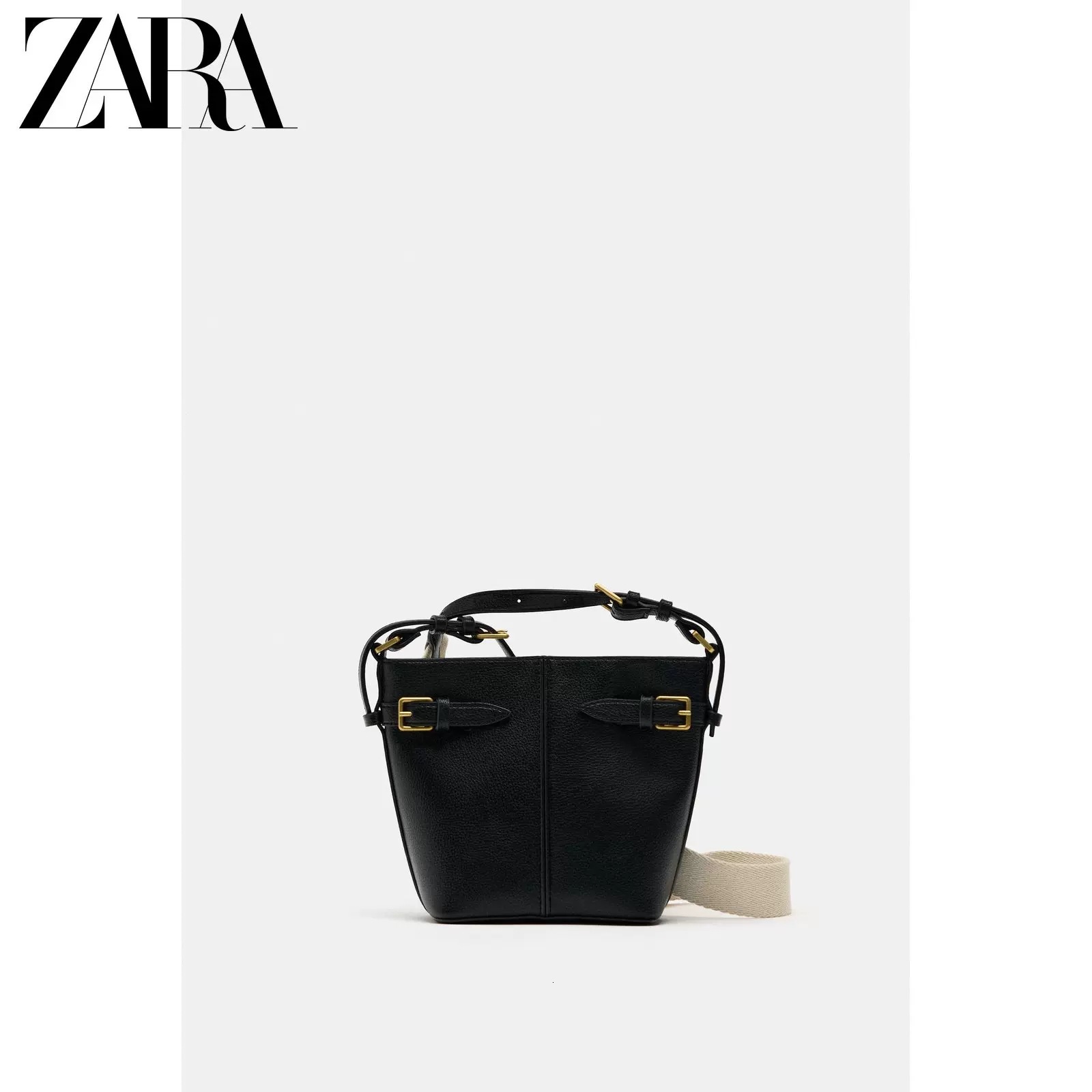 designer bag Spanish women's 2024 new high-end versatile buckle decoration single shoulder crossbody bucket bag