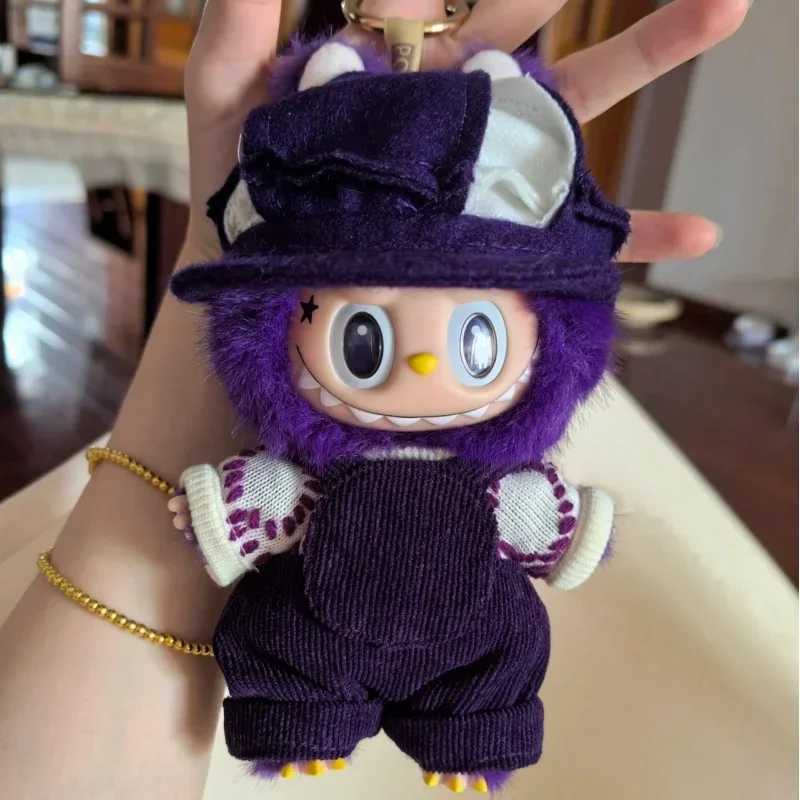 New Arrival High Qu The Monsters Labubu 17cm Milanese Purple Kingdom Series Model Doll Toy Cute Enamel Face Keychain Gifts Z250208