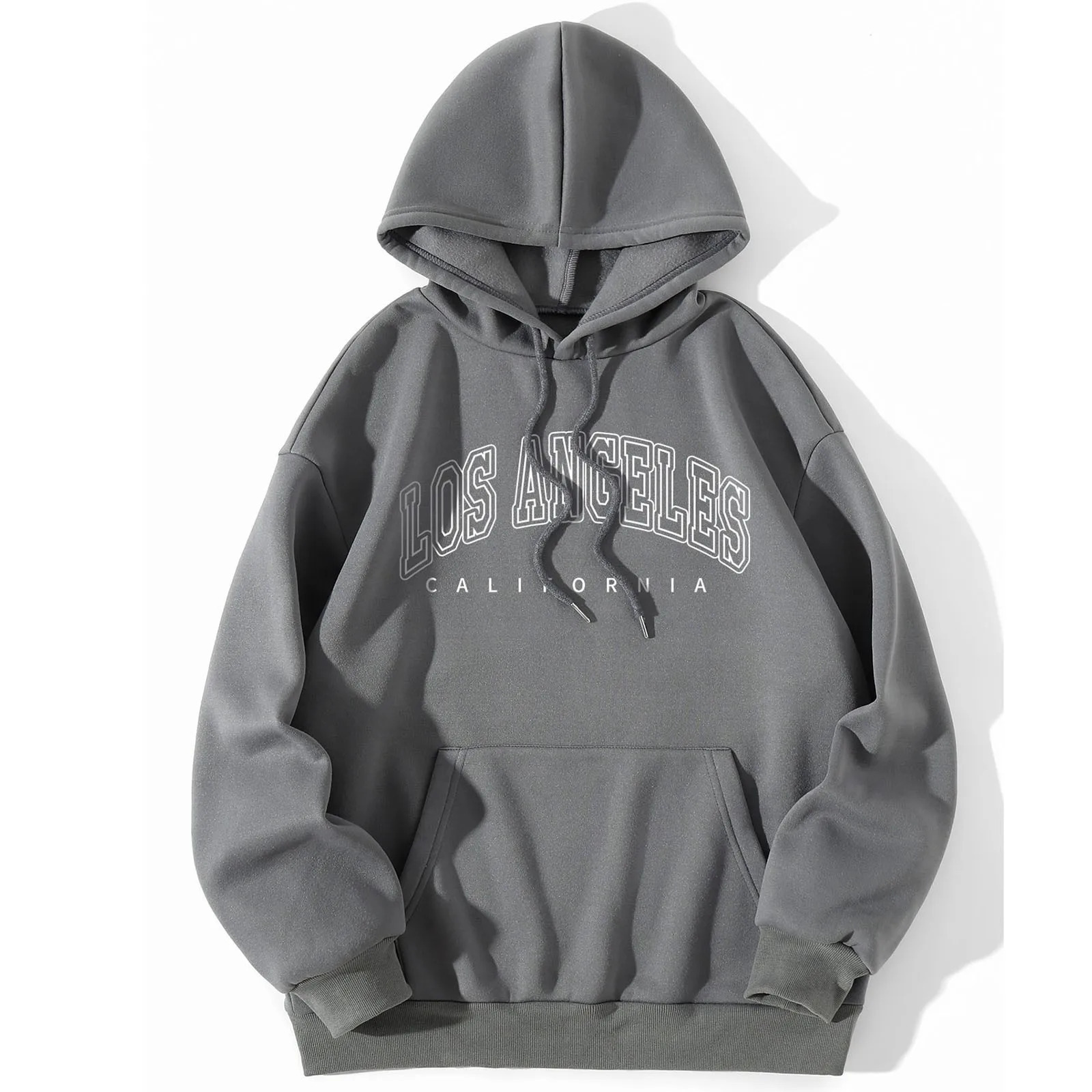 Harajuku retro letter printed mens and womens autumn hoodies sportswear fashionable casual loose long sleeved wool 250208Z