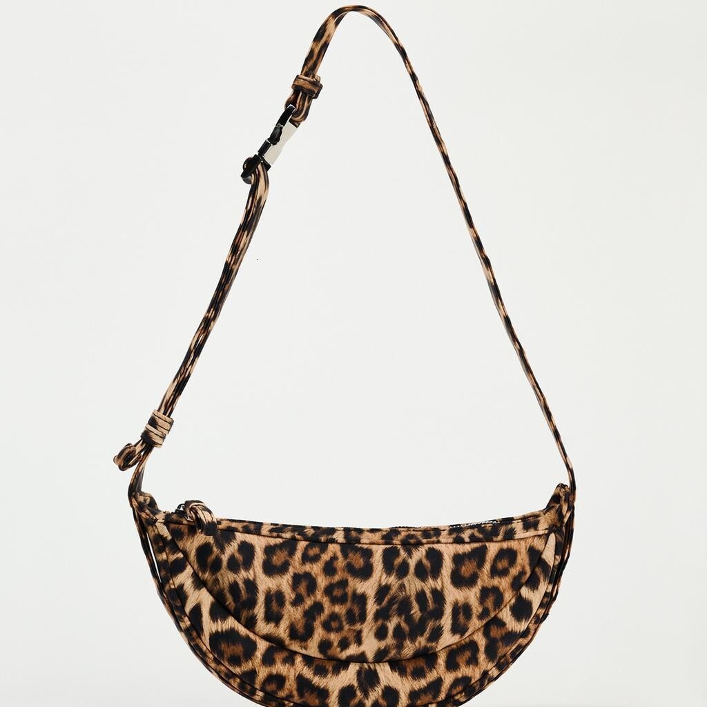 designer bag 2024 Summer New Women's Fashion Trendy Animal Leopard Print Single Shoulder Casual Crossbody Bag Handheld