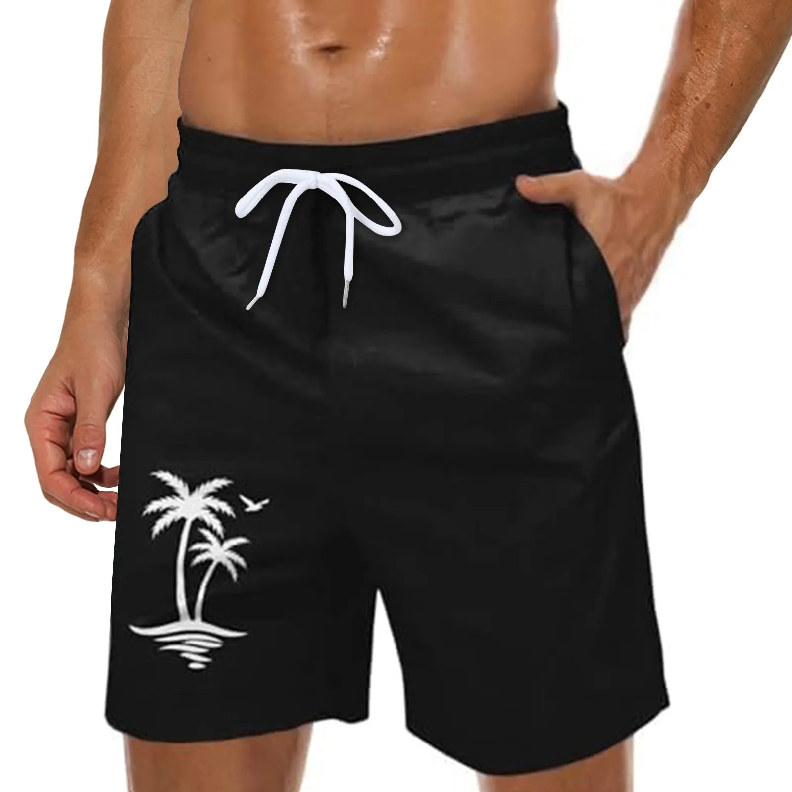 Breathable surfing mens swimsuit with mesh lining featuring beach shorts and pockets for fitness highquality the gym 250208Z