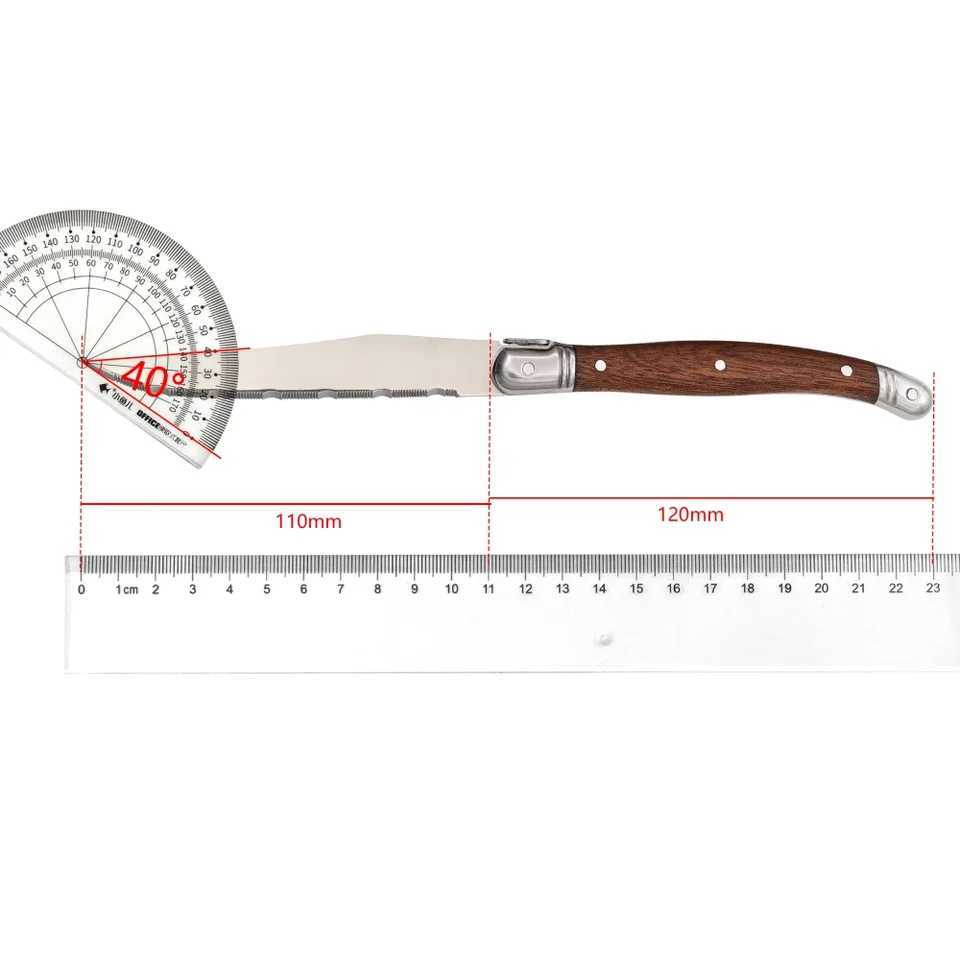 4/6/8 P Serrated Steak Knife Set All Tangshan Iron and Steel Table Knife Sharp Handle Knife W250208