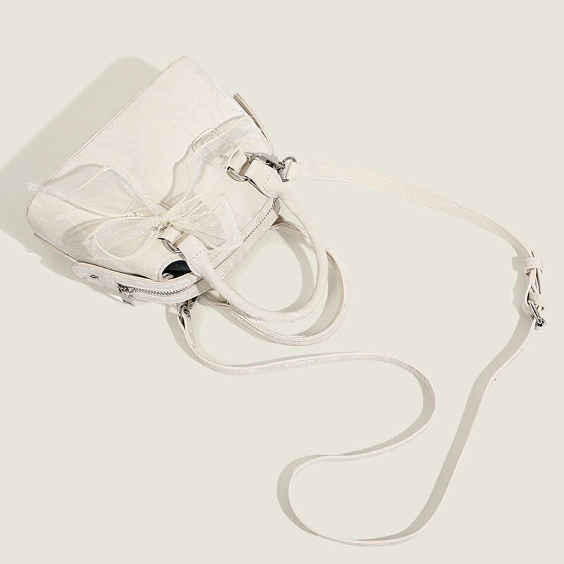 Women's Versatile New Crossbody Women's High-End Single Shoulder Lace Bow Boston Handbag