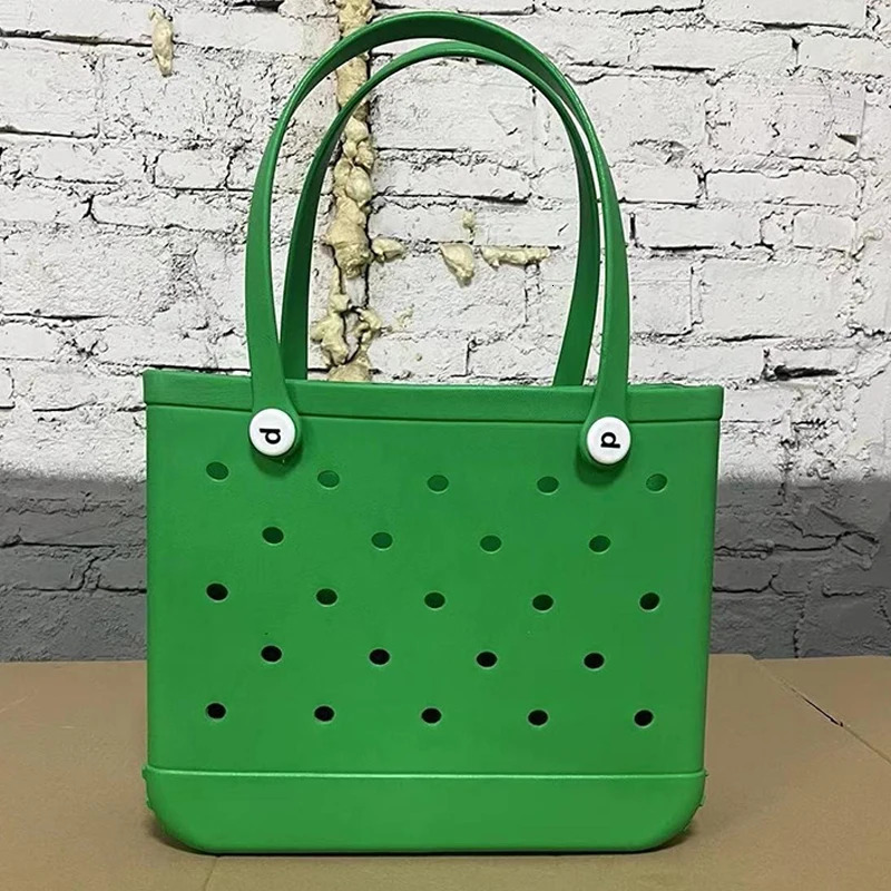 Small Beach Bag Hole Handbag Waterproof Swimming Toiletry Bag Summer Outdoor Simple Travel Bag 250208