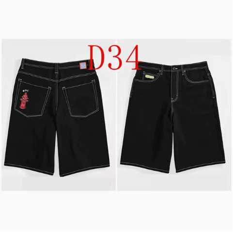 Empyre Shorts Y2K Gothic Hip Hop Cartoon Graphics Embroidery Baggy Jeans Denim Gym Shorts Men Women High Waist Basketball ShortsX240914