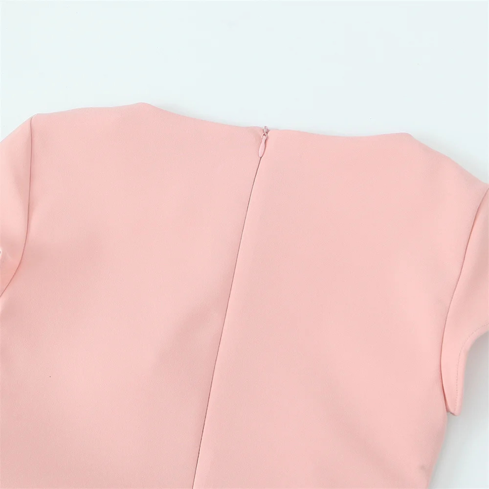 UNIZERA2024 Summer Product Fashion Casual Womens Wear Simple Hundred Matching Belt Formula Collar Midi Dress 250207
