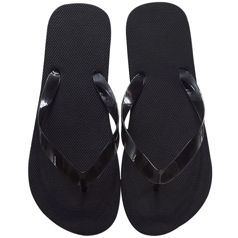 Summer Men Slippers Fashion Simple Outdoor Men Flip-flops Beach Flat Sole Non-slip Male Shoes Rubber Basic Sandals 250208