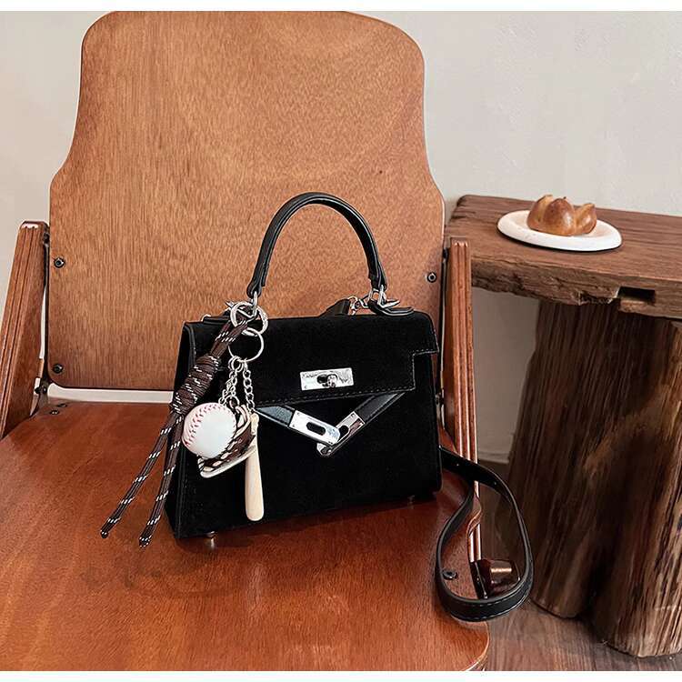 Women's Bags Suede handbag for women new high-end fashion single shoulder crossbody bag, niche handheld bag
