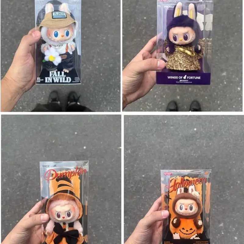 New High Qu 1 1 The Monsters Labubu X Pronounce Wings Of Fortune Vinyl Dolls Kaii Mokoko Plush Pendants Toys Girls Gift Z250208