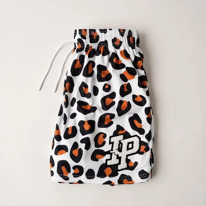 2024 American Casual Shorts Mens Fitness Sports Basketball Running Quick Dry Summer Mesh Breathable Training Quarter Pants 250208